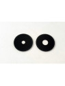 Set de 2 cristales de camara pequeños negros para Xiaomi Redmi 14C calidad premium