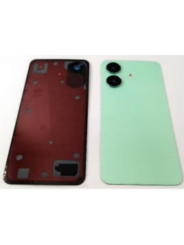 Tapa trasera o tapa bateria verde para Realme C61 4G RMX3933 con cristal de camara