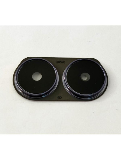 Cristal de camara para Realme C61 4G RMX3933 con marco negro calidad premium