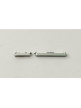 Set de 2 botones laterales blancos para Xiaomi 14 calidad premium