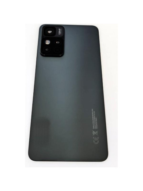 Tapa trasera o tapa bateria negra para Xiaomi Redmi Note 11T 5G mas cubierta camara
