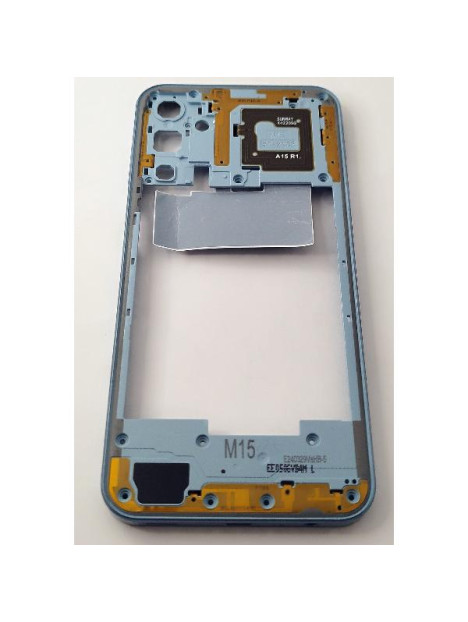 Carcasa o marco central azul para Samsung Galaxy M15 5G