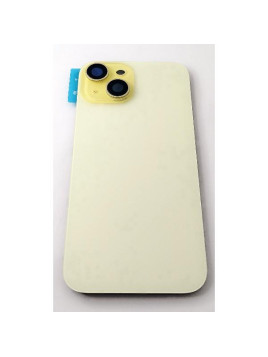 Tapa trasera o tapa bateria amarilla para iPhone 15