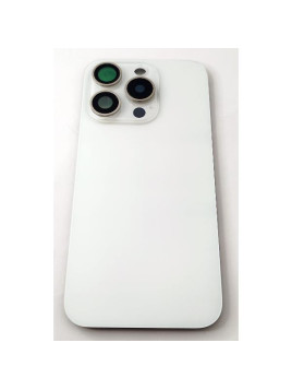 Tapa trasera o tapa bateria blanca para iPhone 15 Pro