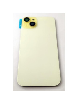 Tapa trasera o tapa bateria amarilla para iPhone 15 Plus