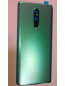 Tapa trasera o tapa de batería verde para Oneplus 8 con cubierta camara
