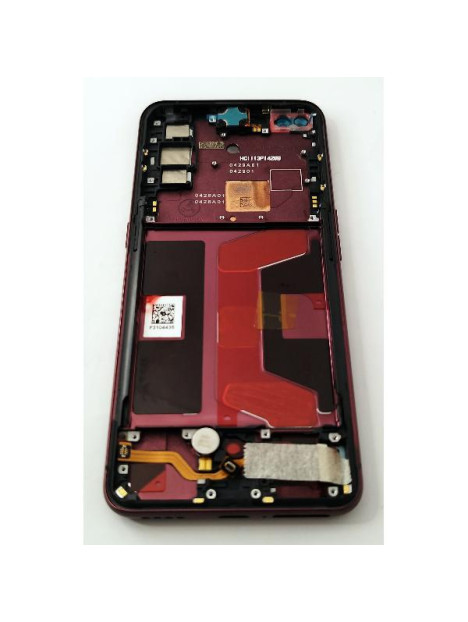 Pantalla lcd para Realme x50 Pro 5G mas tactil negro con marco rojo compatible TFT