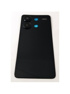 Tapa trasera o tapa bateria negra para Xiaomi Redmi Note 13 4G con cristal de camara