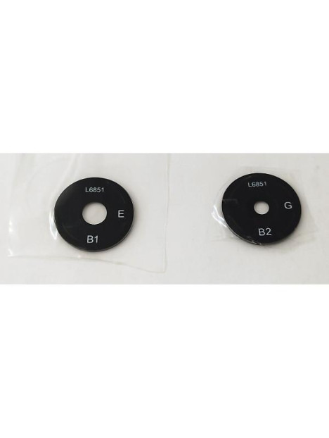 Set de 2 cristales de camara azules para Xiaomi Redmi 14C calidad premium
