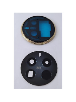 Cristal de camara para Realme 12 Pro Plus 5G RMX3840 con marco dorado calidad premium