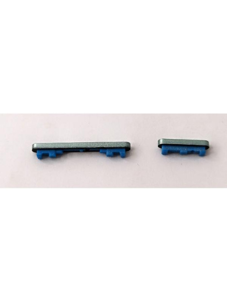 Set de 2 botones laterales verdes para Xiaomi Poco F6 5G calidad premium