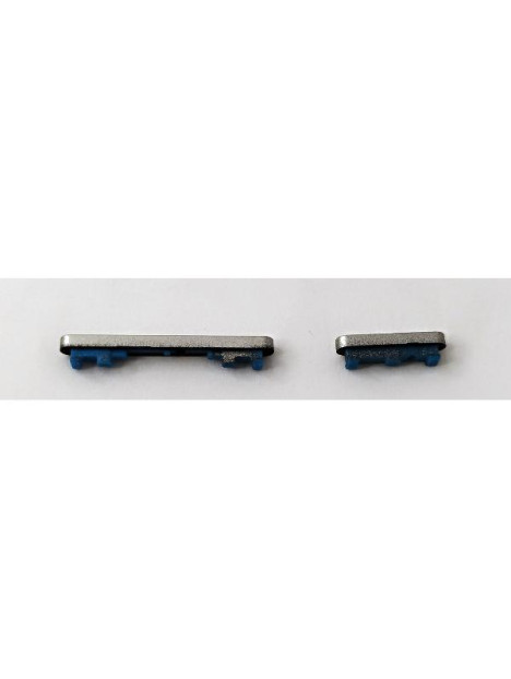 Set de 2 botones laterales plata para Xiaomi Poco F6 5G calidad premium