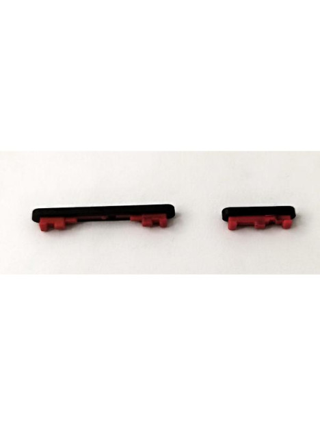 Set de 2 botones laterales negros para Xiaomi Poco X6 Pro 5G calidad premium
