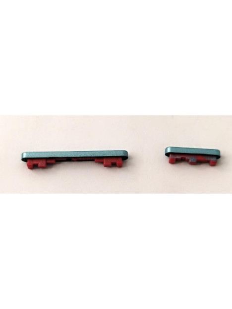 Set de 2 botones laterales azules para Xaomi Poco X6 5G calidad premium