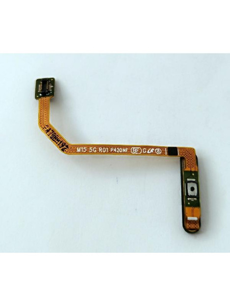 Flex sensor de huella gris para Samsung Galaxy M15 5G calidad premium