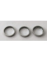 Set de 3 anillos de camara plateados para iPhone 16 Pro iPhone 16 Pro Max calidad premium