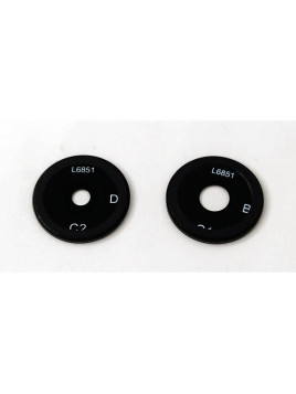 Set de 2 cristales de camara morados para Xiaomi Redmi 14C calidad premium