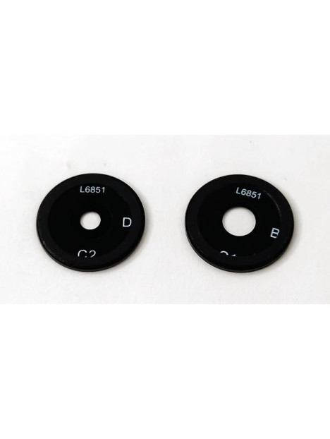 Set de 2 cristales de camara morados para Xiaomi Redmi 14C calidad premium
