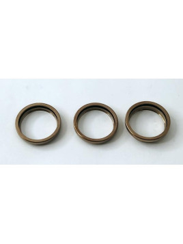 Set 3 anillos de camara dorados para iPhone 16 Pro A3293 A3083 A3292 A3294 16 Pro Max A3296 A3084 A3295 A3297