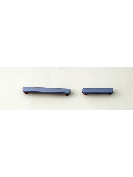 Set de 2 botones laterales morados para Xiaomi Poco M6 Pro 4G calidad premium