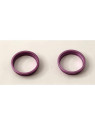 Set 2 anillos camara rosa para iPhone 16 A3287 A3081 A3286 A3288 16 Plus A3290 A3082 A3289 A3291 calidad premium