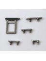 Soporte sim y botones grises para iPhone 16 Pro A3293 A3083 A3292 A3294 16 Pro Max  A3296 A3084 A3295 A3297