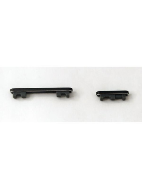 Set de 2 botones grises para Xiaomi Poco X6 Pro 5G calidad premium