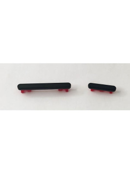 Set de 2 botones laterales negros para Xiaomi Poco F6 Pro 5G calidad premium