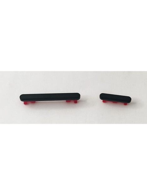 Set de 2 botones laterales negros para Xiaomi Poco F6 Pro 5G calidad premium