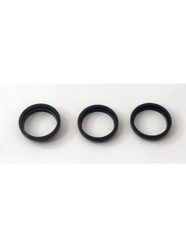 Set 3 anillos de camara negros para iPhone 16 Pro A3293 A3083 A3292 A3294 16 Pro Max A3296 A3084 A3295 A3297