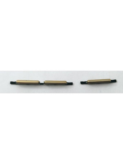Set de 3 botones dorados para Oppo Reno 8T 4G CPH2481 calidad premium