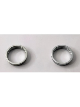 Set de 2 anillos de camara blancos para iPhone 16 A3287 A3081 A3286 A3288 iPhone 16 Plus A3290 A3082 A3289 A3291