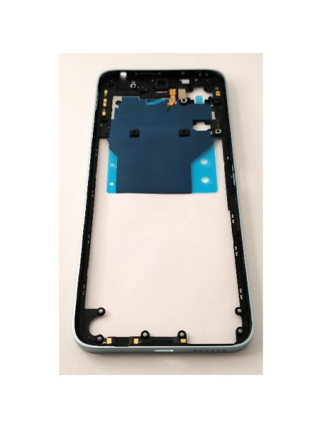Carcasa o marco central azul para Xiaomi Poco M6 4G