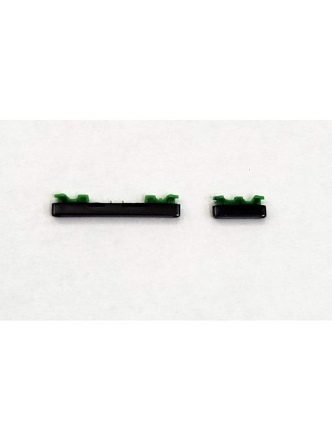 Set de 2 botones laterales negros para Huawei Honor Magic 5 Lite 5G calidad premium