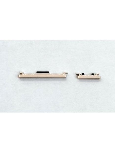 Set de 2 botones laterales dorados para Huawei Honor Magic 6 Pro calidad premium