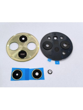 Cristal de camara para Xiaomi Poco C75 con marco verde calidad premium