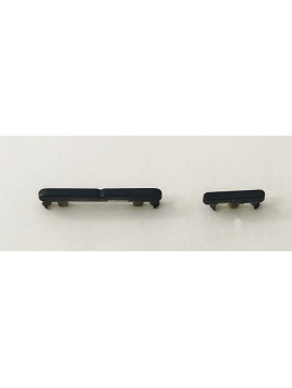 Set de 2 Botones laterales negros para Motorola Moto Edge 30 Neo calidad premium