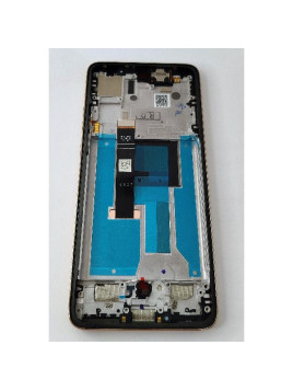 Pantalla lcd para Motorola Moto Edge 50 Neo mas tactil negro con marco dorado calidad premium
