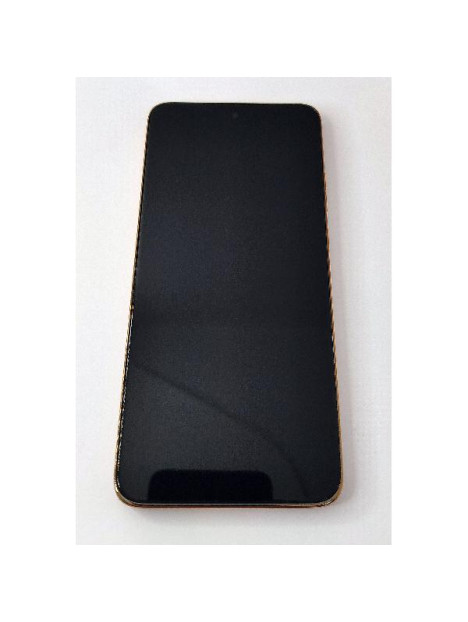 Pantalla lcd para Motorola Moto Edge 50 Neo mas tactil negro con marco dorado calidad premium
