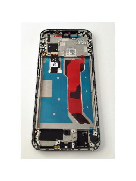 Pantalla lcd para Huawei Nova 12s mas tactil negro con marco plata compatible TFT