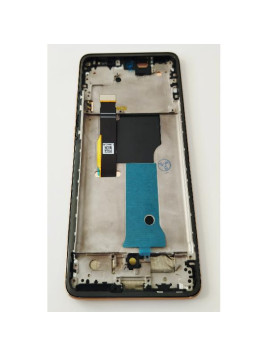 Pantalla lcd para Motorola Edge 40 Neo XT2307-1 mas tactil negro con marco dorado calidad premium