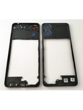 Carcasa o marco central negro para Motorola Moto G04