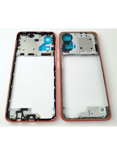 Carcasa o marco central rojo para Motorola Moto G35 5G