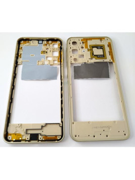 Carcasa o marco central dorado para Samsung Galaxy A16 4G A165 mas NFC