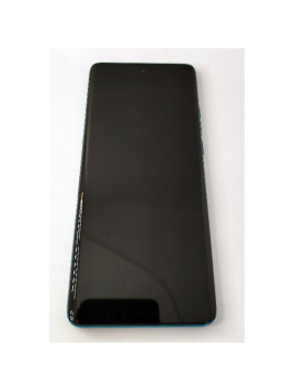 Pantalla lcd para Motorola Edge 40 Neo XT2307-1 mas tactil negro con marco azul calidad premium