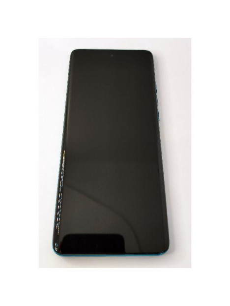 Pantalla lcd para Motorola Edge 40 Neo XT2307-1 mas tactil negro con marco azul calidad premium