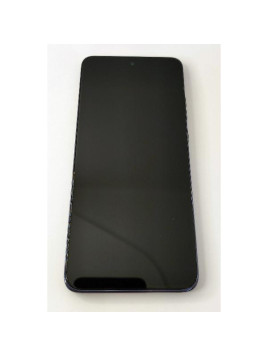 Pantalla lcd para Motorola Moto Edge 50 Neo mas tactil negro con marco azul calidad premium