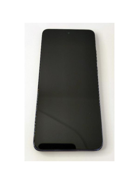 Pantalla lcd para Motorola Moto Edge 50 Neo mas tactil negro con marco azul calidad premium