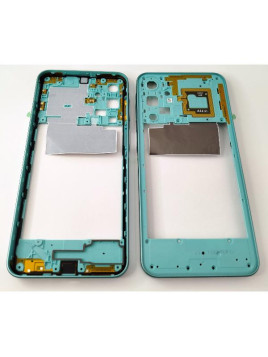 Carcasa o marco central azul para Samsung Galaxy A16 4G A165 con NFC azul