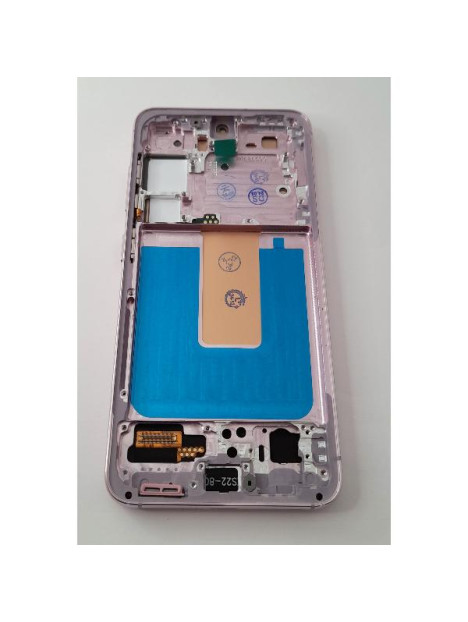 Pantalla TFT para Samsung Galaxy S23 S911B mas tactil negro mas marco purpura compatible